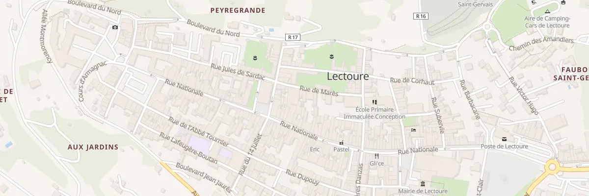 Plan du 96 Rue Nationale à Lectoure