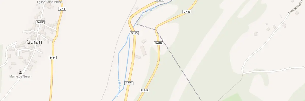 Plan du 58 Artigueplan à Guran