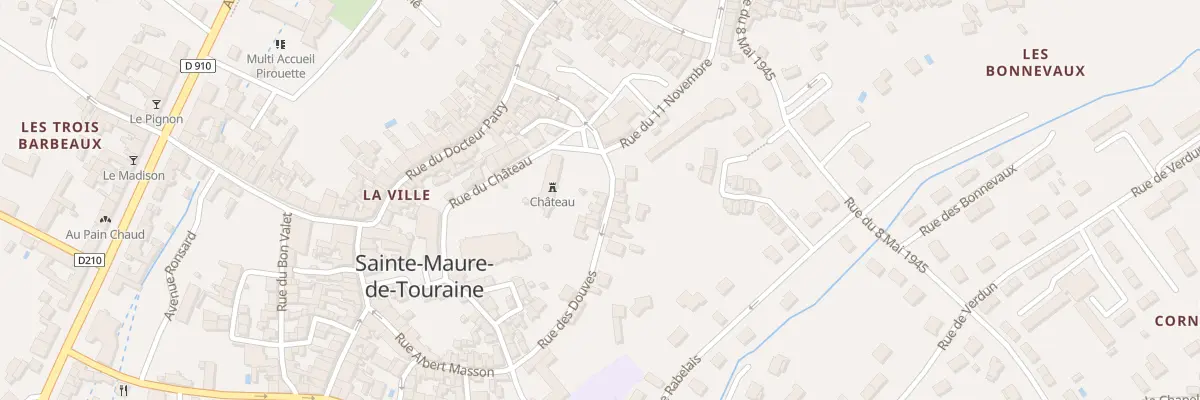 Plan du 10 Rue des Douves à Sainte-Maure-de-Touraine