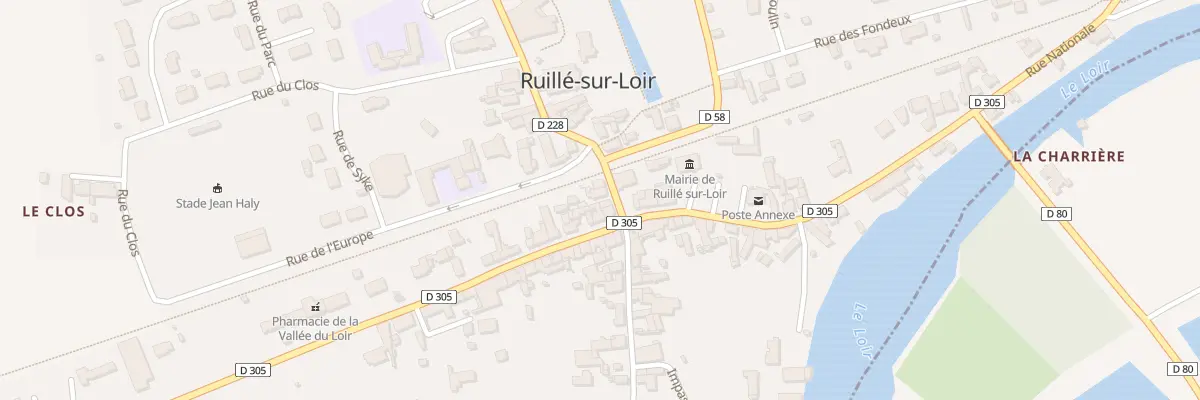 Plan du 5 Rue de L Abbe Dujarie à Loir en Vallée