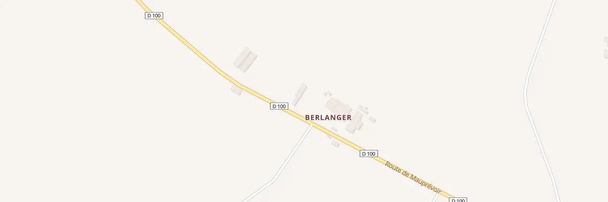 Plan du 8 Berlanger à Availles-Limouzine