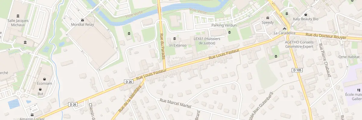Plan du 44 Rue Louis Pasteur à L’Aigle