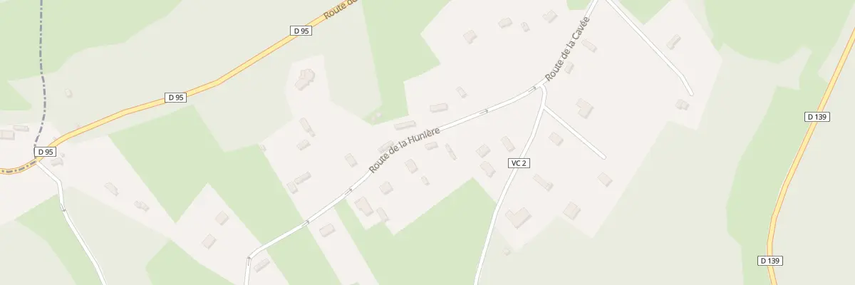 Plan du 654 Rte de la Hunière à Aizier