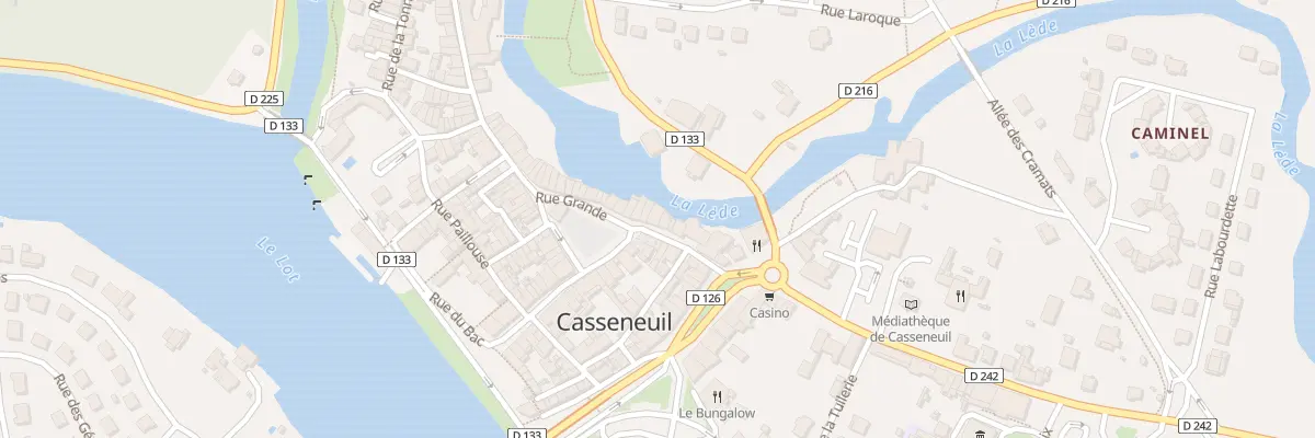 Plan du 16 Rue Grande à Casseneuil