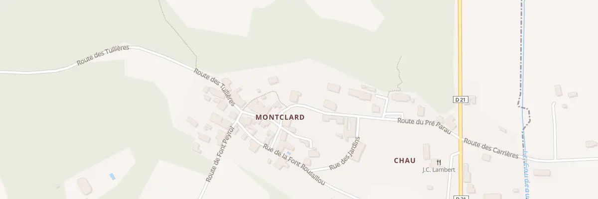 Plan du 95 Rte du Pré Parau à Saint-Georges-de-Montclard