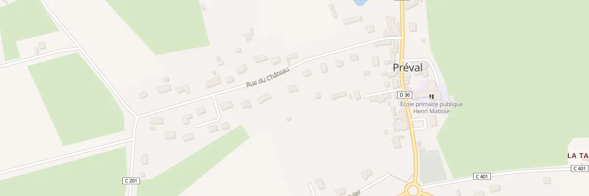 Plan du 13 Rue du Château à Préval