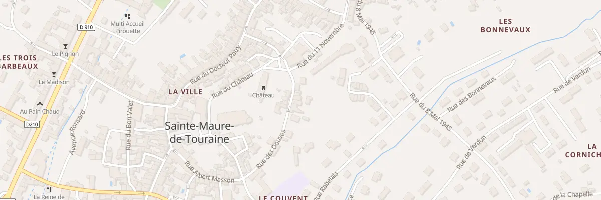 Plan du 17 Rue des Douves à Sainte-Maure-de-Touraine