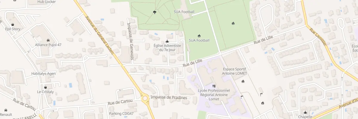 Plan du 163 Rue de Lille à Agen