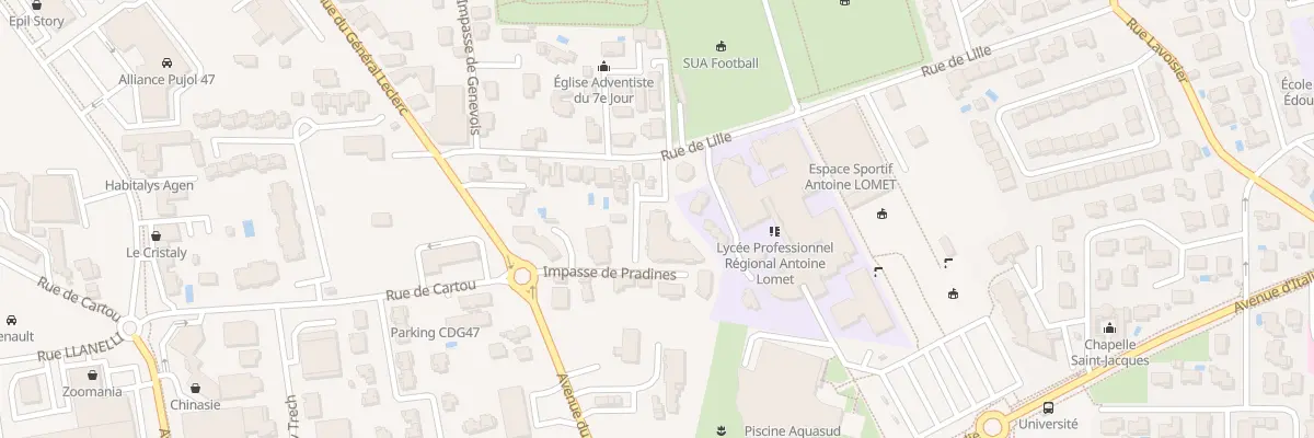 Plan du 176 Rue de Lille à Agen