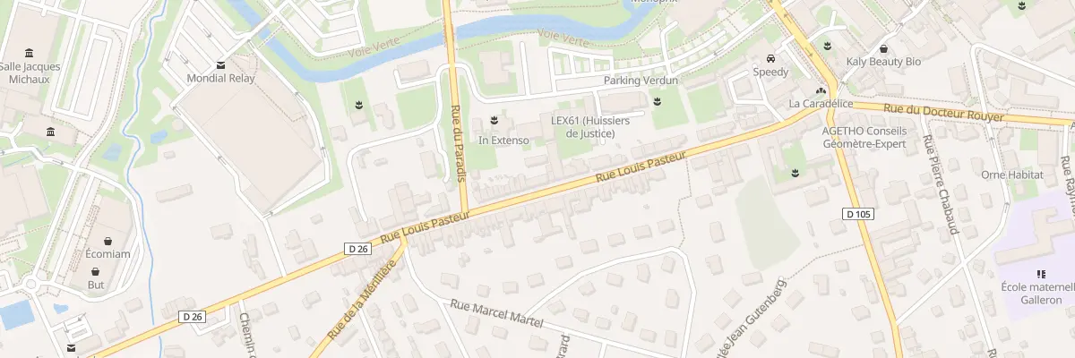 Plan du 38 Rue Louis Pasteur à L’Aigle