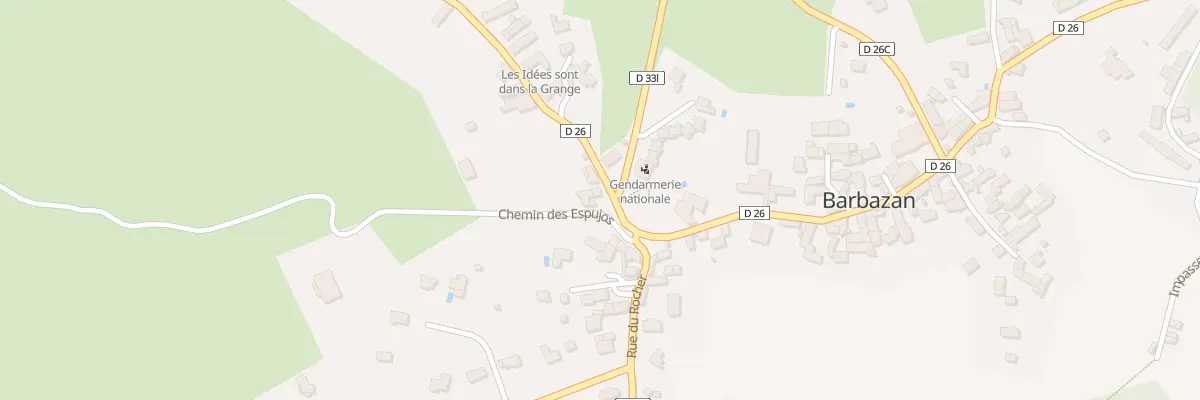 Plan du 2 Chem des Espujos à Barbazan