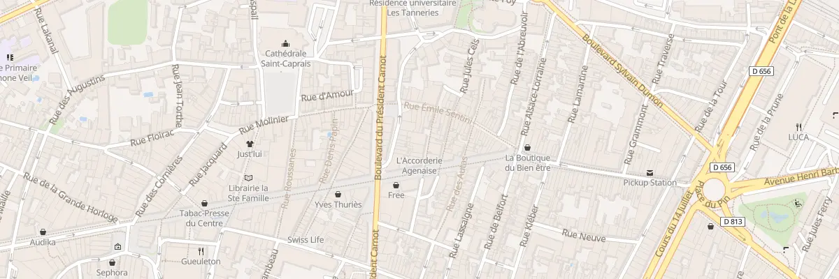 Plan du 7 Rue Bartayrés à Agen