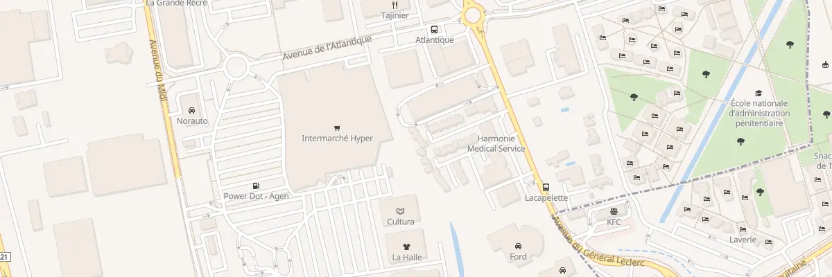 Plan du 7 Imp du Turquet à Agen
