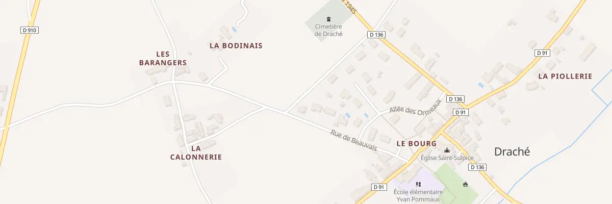 Plan du 14 Rue de Beauvais à Draché
