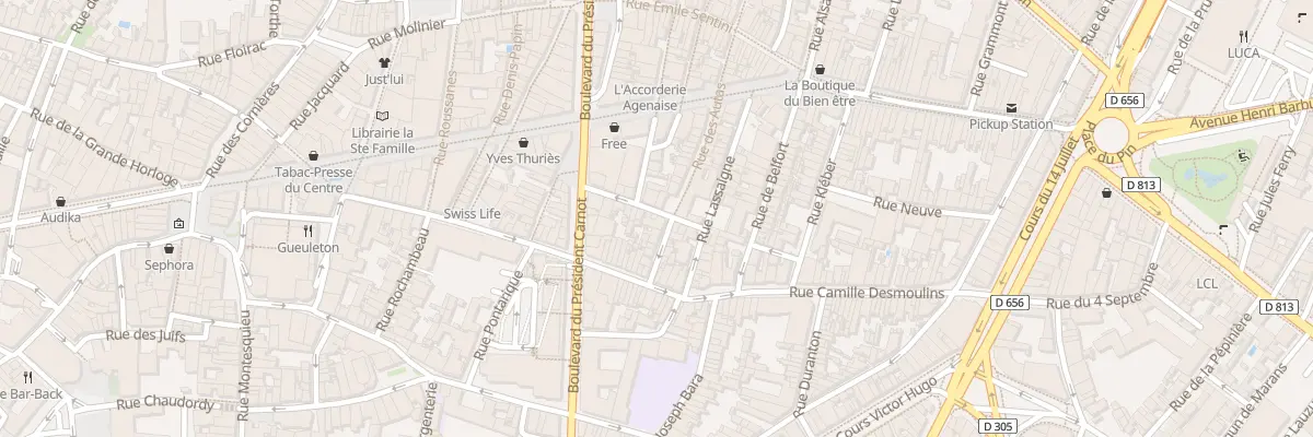 Plan du 26 Rue du Centre à Agen