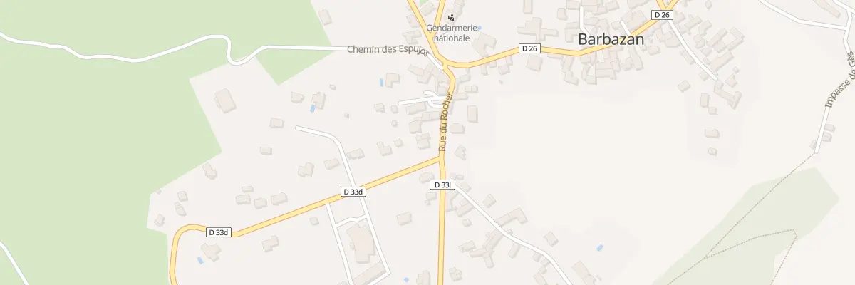 Plan du 8 Rue du Rocher à Barbazan