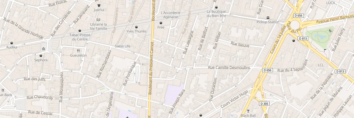 Plan du 81 Rue Lafayette à Agen