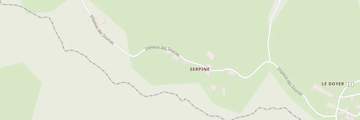 Plan du 91 Serpine au Bourdeix