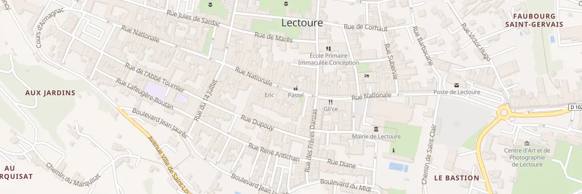 Plan du 37 Rue Nationale à Lectoure
