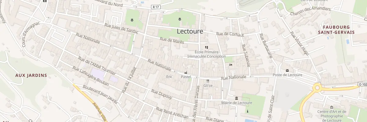Plan du 74 Rue Nationale à Lectoure
