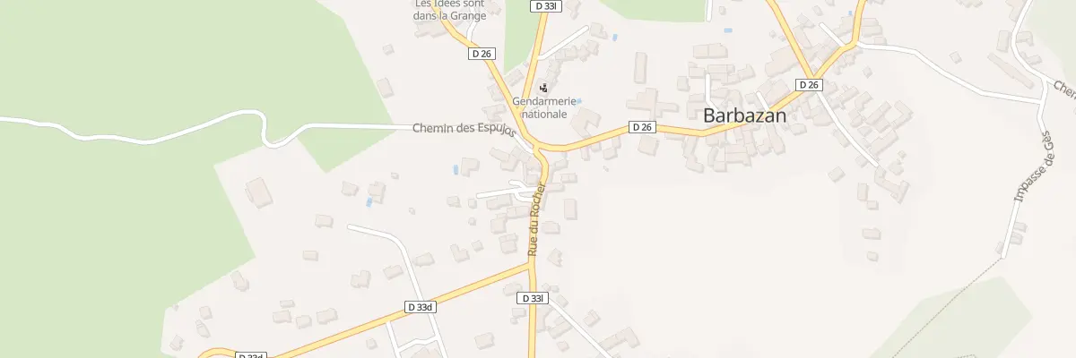 Plan du 2 Pl de la Poste à Barbazan