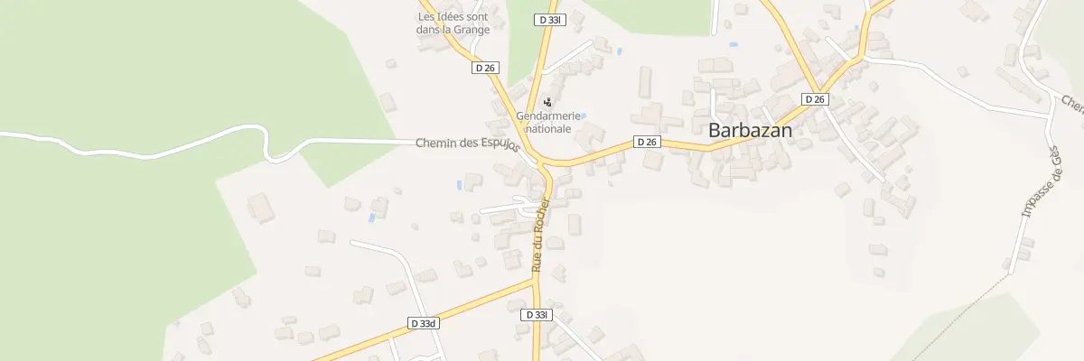 Plan du 2 Rue du Rocher à Barbazan