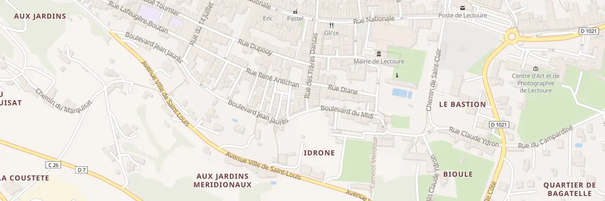 Plan du 38 Rue des Frères Danzas à Lectoure