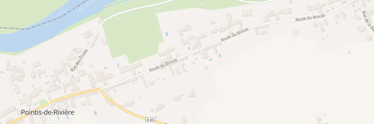 Plan du 13 Rte du Brocas à Pointis-de-Rivière