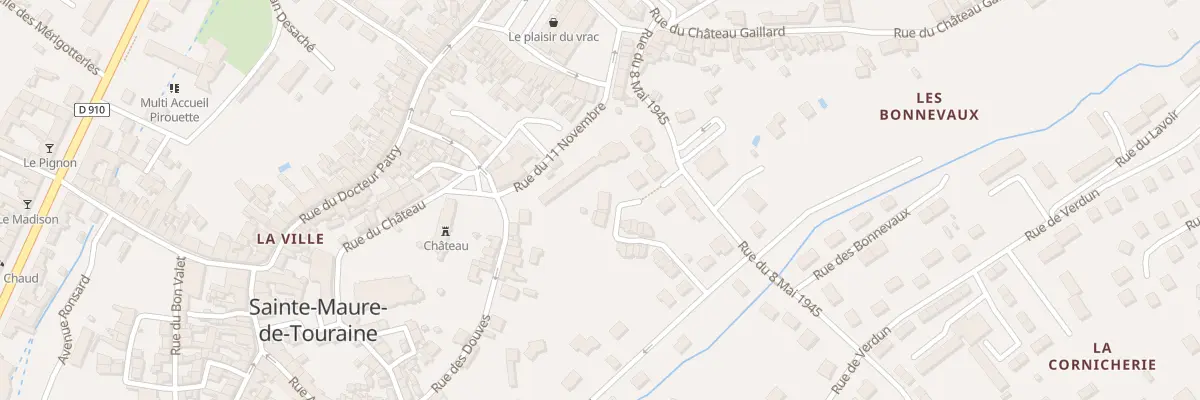 Plan du 8T Rue Abbe Bourasse à Sainte-Maure-de-Touraine