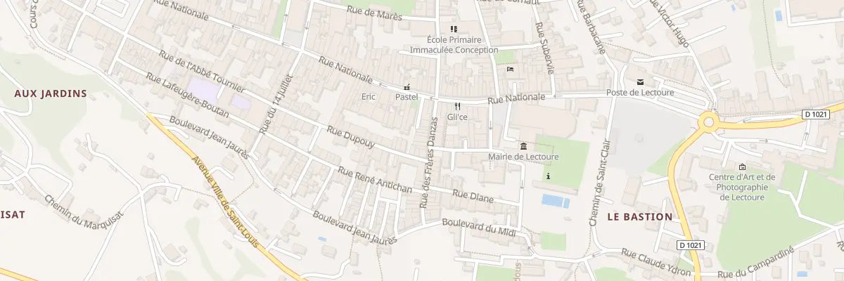 Plan du 14 Rue des Frères Danzas à Lectoure