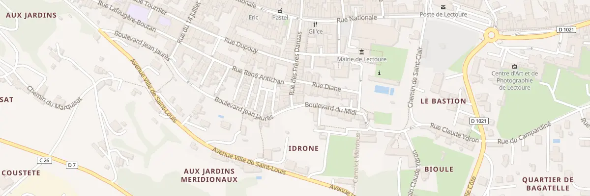 Plan du 33 Rue des Frères Danzas à Lectoure