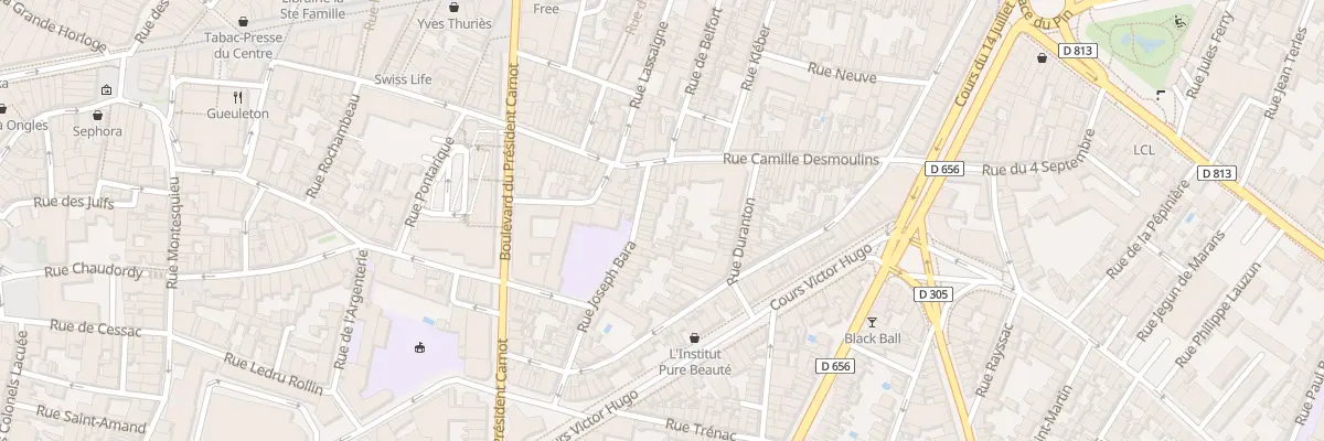 Plan du 50 Rue Joseph Bara à Agen