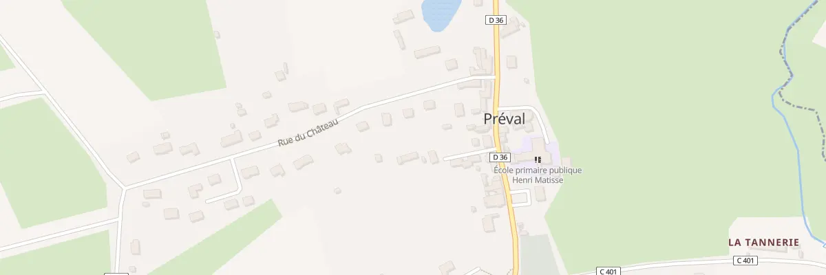 Plan du 7 Rue du Château à Préval