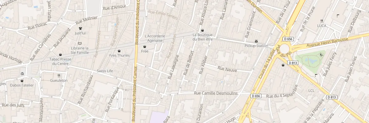 Plan du 15 Rue de Belfort à Agen