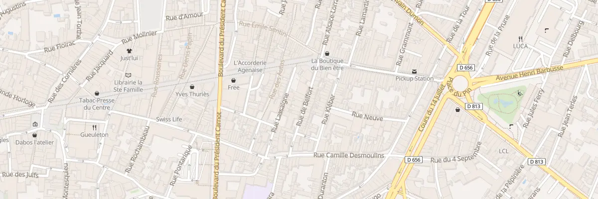 Plan du 17 Rue de Belfort à Agen