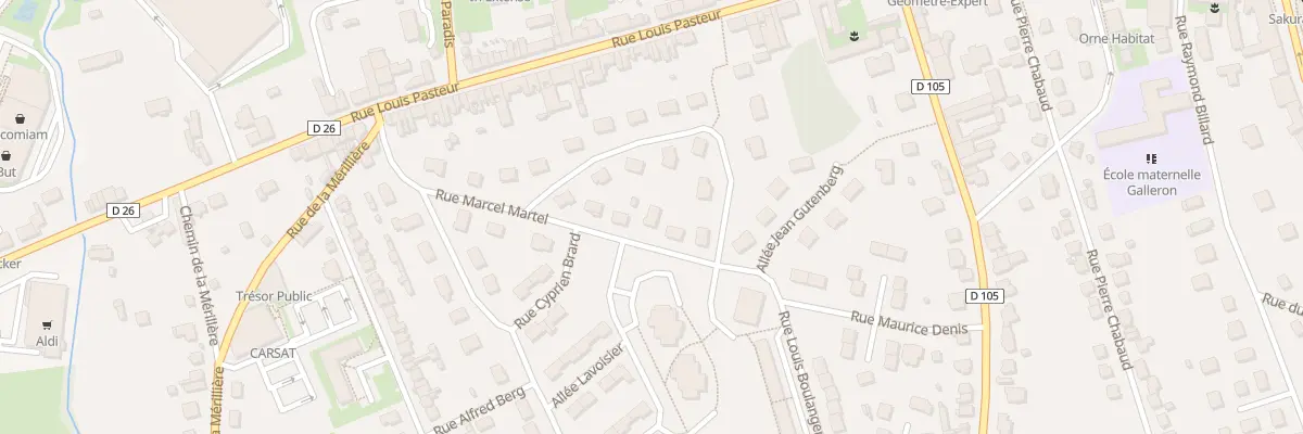 Plan du 11 Rue Marcel Martel à L’Aigle