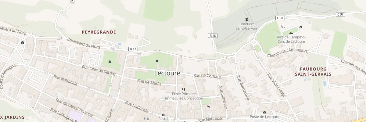 Plan du 28 Rue Sainte Claire à Lectoure