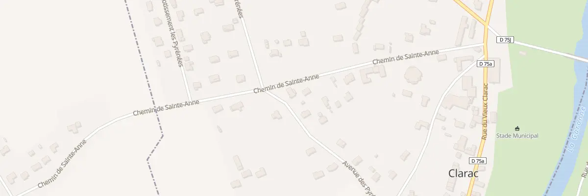 Plan du 174 Sainte-Anne à Clarac