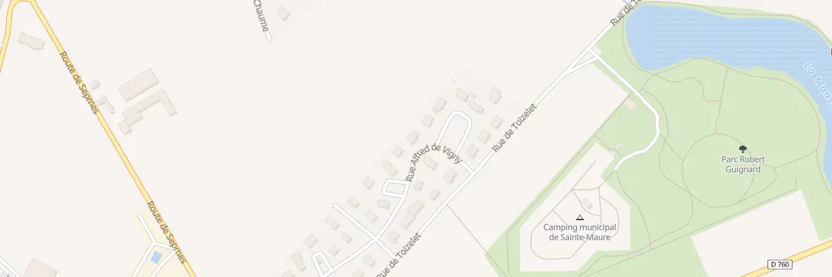 Plan du 5 Rue Alfred de Vigny à Sainte-Maure-de-Touraine