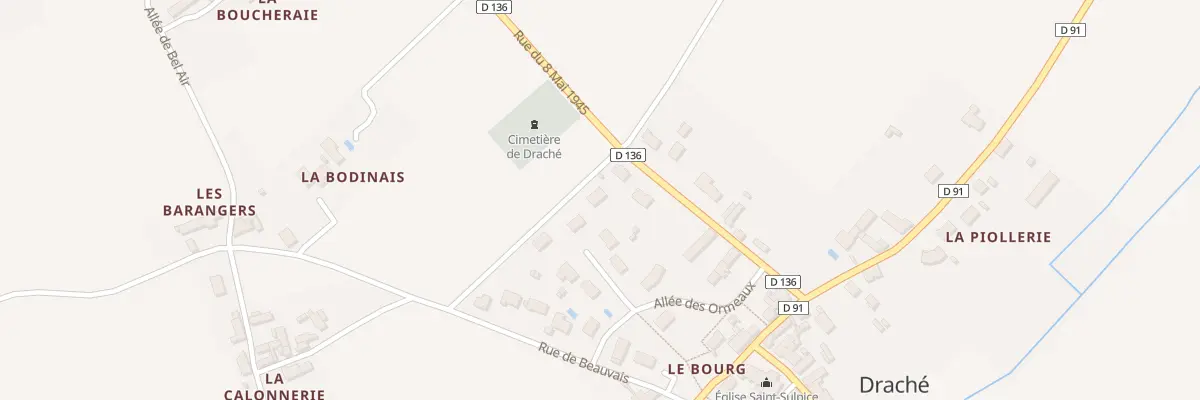 Plan du 6 All des Noisetiers à Draché