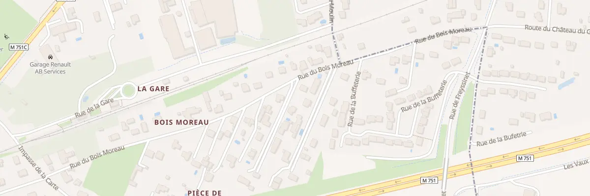 Plan du 33 Rue du Bois Moreau à Ballan-Miré