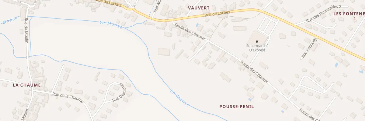 Plan du 10 Rue des Coteaux à Sainte-Maure-de-Touraine