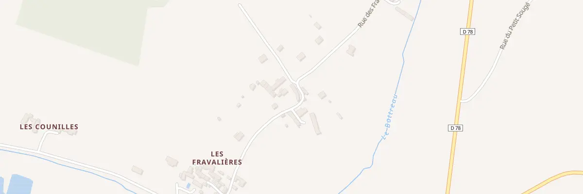 Plan du 45 Rue des Fravalières à Oyré