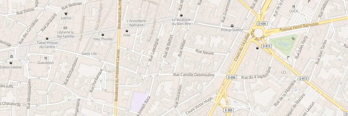 Plan du 7 Rue Kléber à Agen