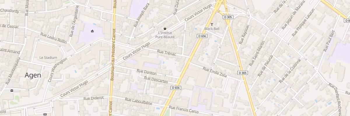Plan du 22 Rue Trénac à Agen