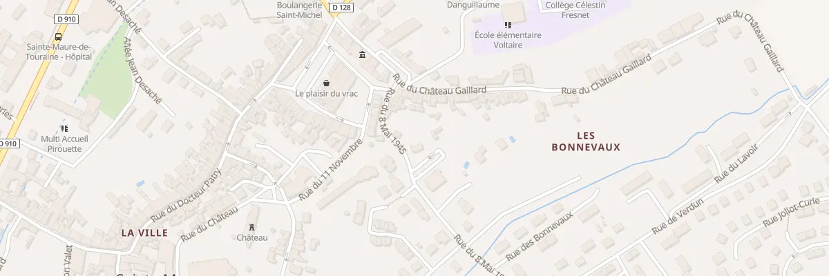 Plan du 11 Rue du Huit Mai 1945 à Sainte-Maure-de-Touraine