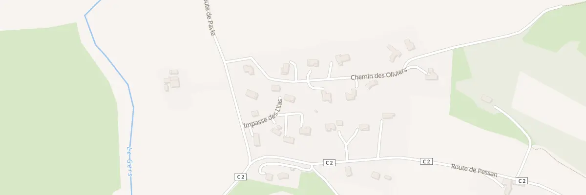 Plan du 148 Chem des Oliviers à Auterive