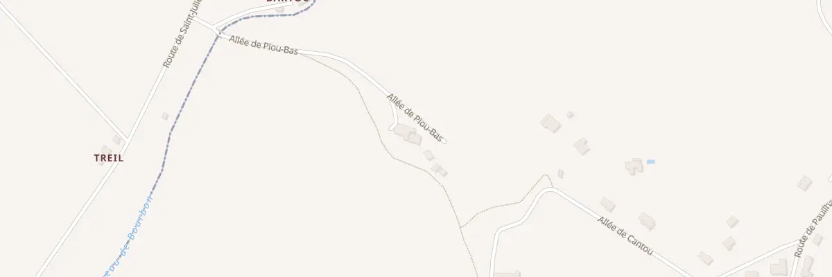 Plan du 1 All de Piou Bas à Foulayronnes