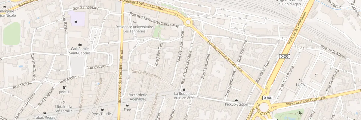 Plan du 18 Rue de l’Abreuvoir à Agen