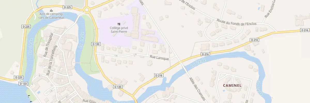 Plan du 16 Vc La Roque à Casseneuil